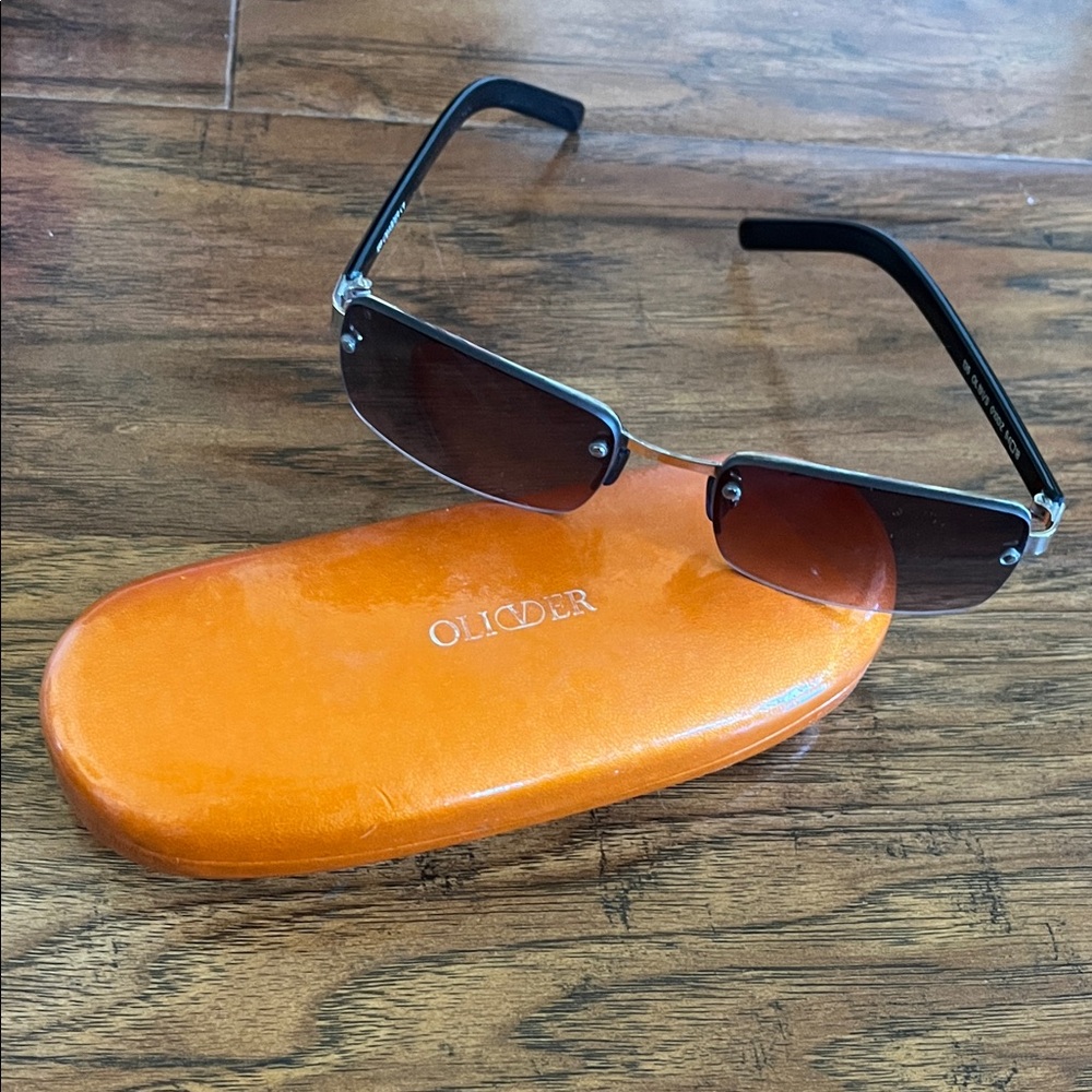 Oliver by Valentino Black and Silver Sunglasses